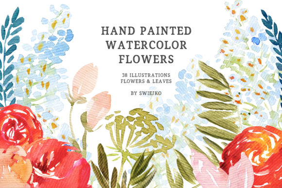 Elegant Watercolor Flowers Illustrations