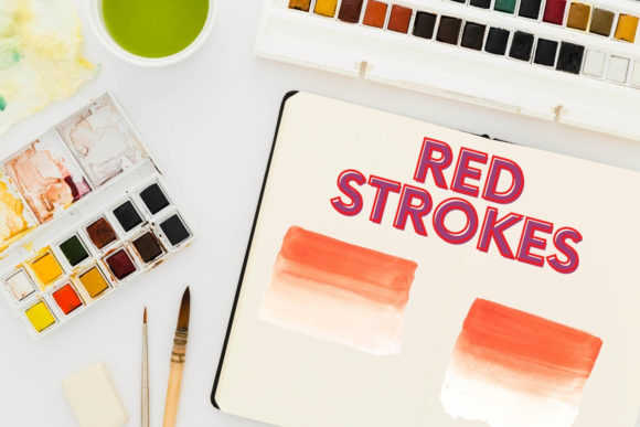 Red Watercolor Splash Collection & Illustrations